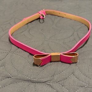 Ted Baker Pink and Tan Bow Women's Belt